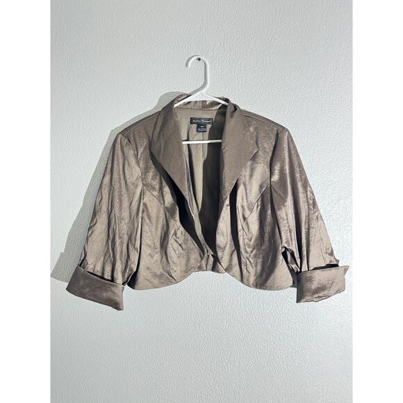 Jessica Howard 2-Piece Mocha Cocktail Dress Set 18W - Picture 8 of 10